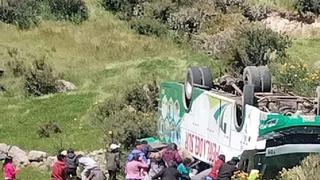 Ayacucho: al menos 10 heridos deja accidente de bus en distrito de Carmen Salcedo