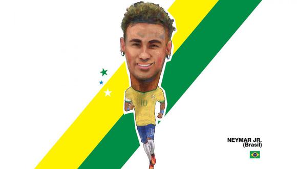 Neymar Jr. (Ilustración: Andrés Edery)