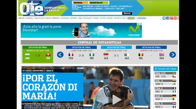 Así titula la prensa Argentina el agónico triunfo ante Suiza - 1