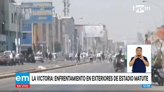 Barristas de Alianza Lima se enfrentan a las afueras de Matute previo al duelo ante Municipal [VIDEO]