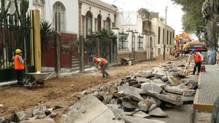 Barranco: restringen tránsito por rehabilitación de Av. Pedro de Osma