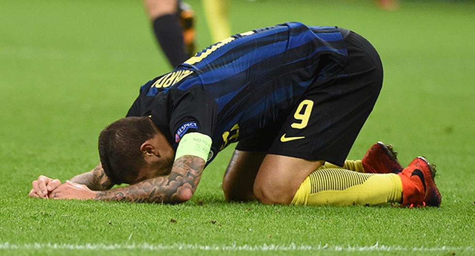 Mauro Icardi concentraba la atención en el partido ante Southampton por la Europa League. Los hinchas del Inter de Milán reaccionaron contra él tras las polémicas. (Foto: Getty Images)