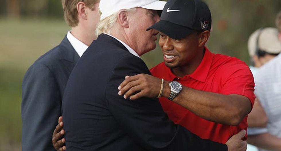 Donald Trump y Tiger Woods juegaron el golf en Florida | Foto: Referencial / Sports World Report