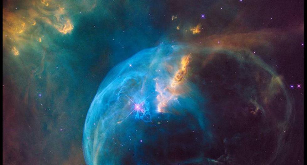 Una gran burbuja captada por el Hubble. (Foto: NASA)