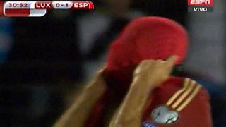 Diego Costa falló este mano a mano en el España-Luxemburgo