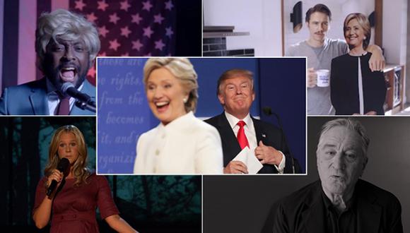 Trump vs. Hillary: ¿A quién apoyan las celebridades?