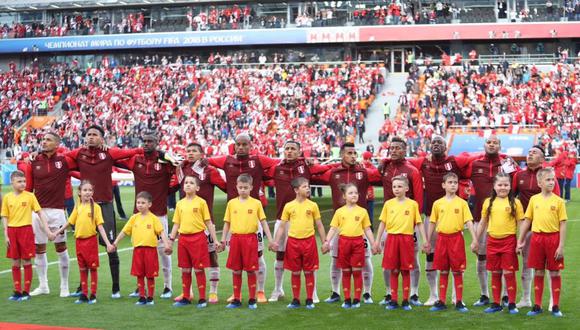 Perú vs. Francia: ¡Emocionante! Hinchas entonaron el Himno Nacional en Ekaterimburgo. (Foto: Selección peruana)
