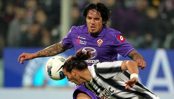 Vargas llega hoy con la Fiorentina para enfrentar a la 'U'