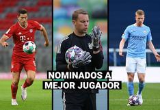 UEFA: Kevin De Bruyne, Robert Lewandowski y Manuel Neuer son nominados a mejor jugador del año