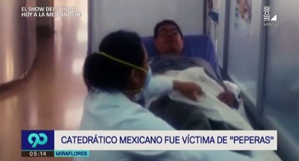 Catedrático mexicano fue víctima de ‘peperas’ en Miraflores
