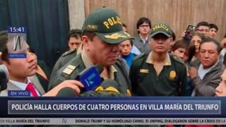 Villa María del Triunfo: Policía halló un martillo en casa donde mataron a 4 personas