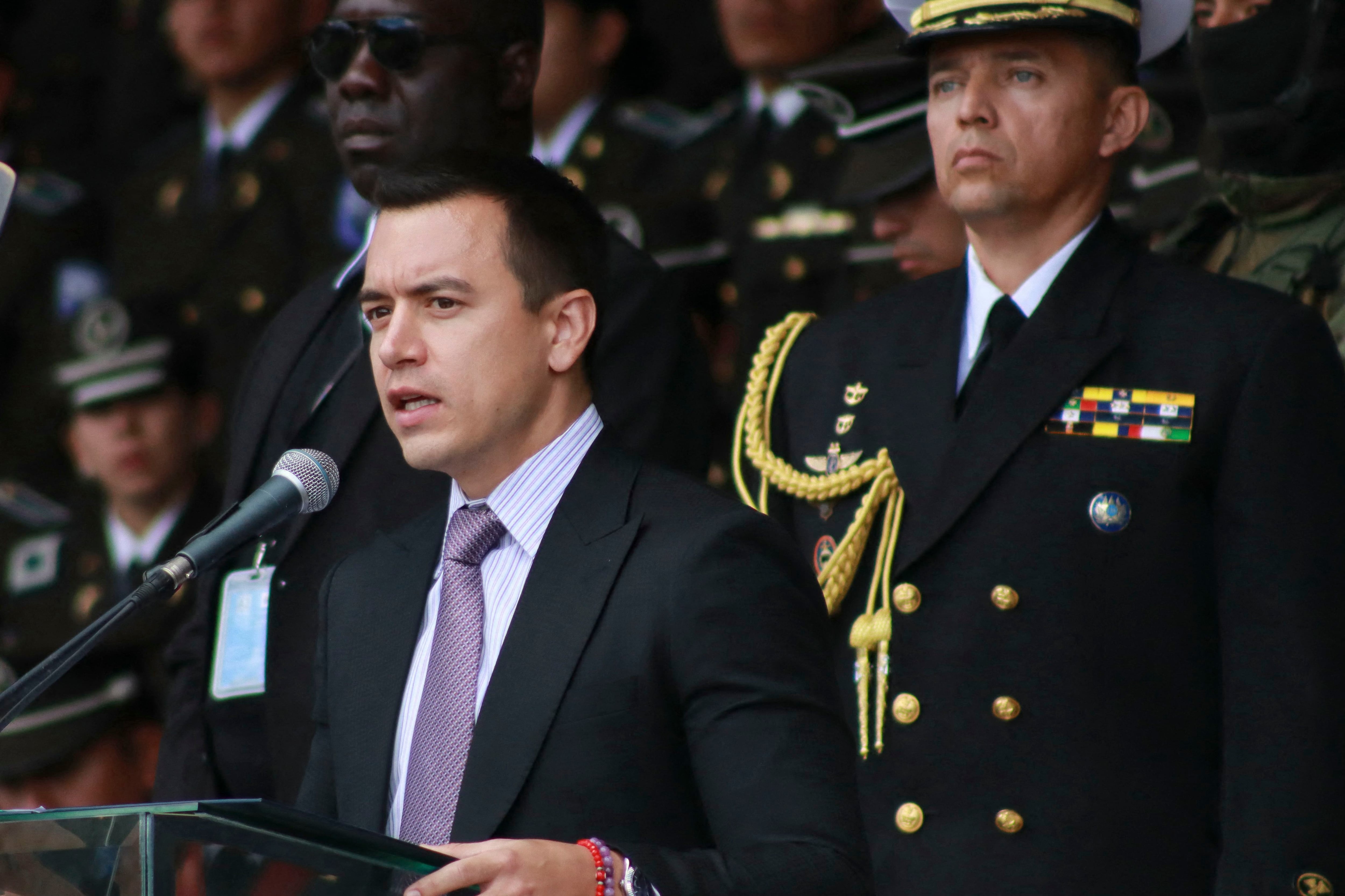 President Daniel Noboa received a lot of criticism for the invasion of the Mexican embassy.  (Photo: AFP).