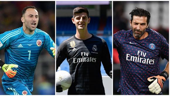 Buffon, Courtois, Ospina y la increíble "coincidencia" que los une en relación al voleibol. (Foto: AFP)