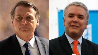 Venezuela fue el tema central en conversación entre Bolsonaro y Duque