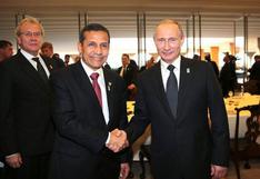 Ollanta Humala conversó con Vladimir Putin en Brasil