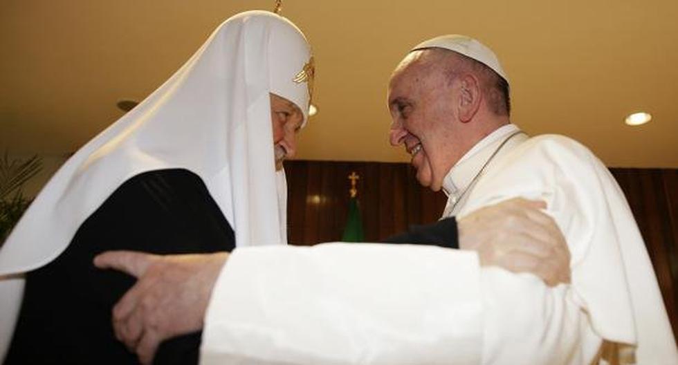 Papa Francisco dijo que su encuentro con Kiril fue \'un regalo de Dios\'. (Foto: EFE)