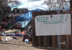 California: El asentamiento de los "sin techo" y su evacuación