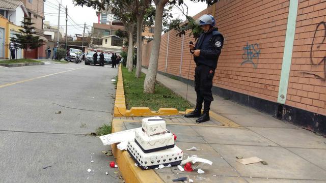 Surco: esta maqueta de torta generó falsa alarma de bomba - 1