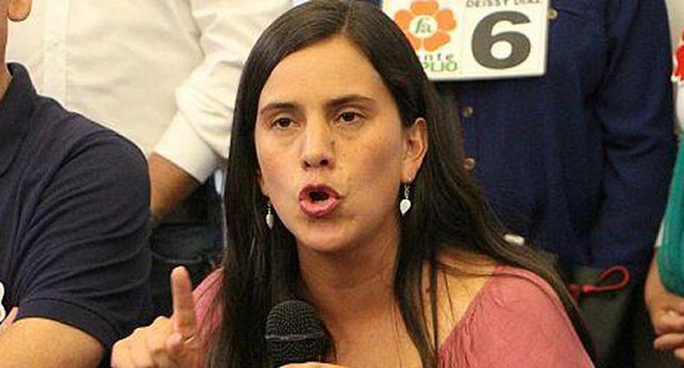 Verónika Mendoza señala que no permitirán que liberen a Alberto Fujimori. (Foto: elcomercio.pe)