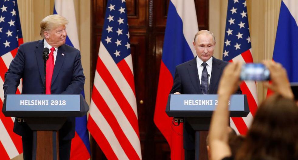 El pasado 16 de julio, los presidentes Vladimir Putin y Donald Trump estuvieron frente a frente en Helsinki. ( Foto: EFE)