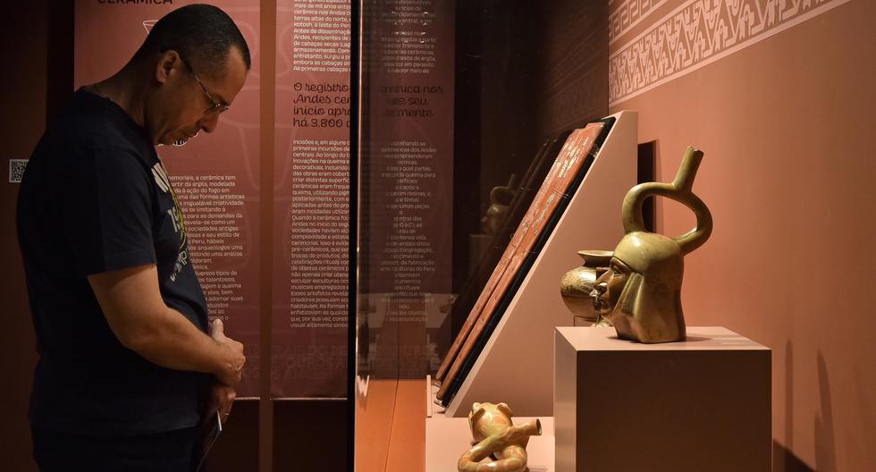 la exposición "Tesoros ancestrales del Perú" permanecerá abierta hasta el 5 de febrero en Rio de Janeiro.