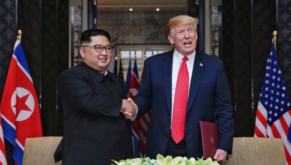 Kim Jong-un y Donald Trump. (Foto: EFE)