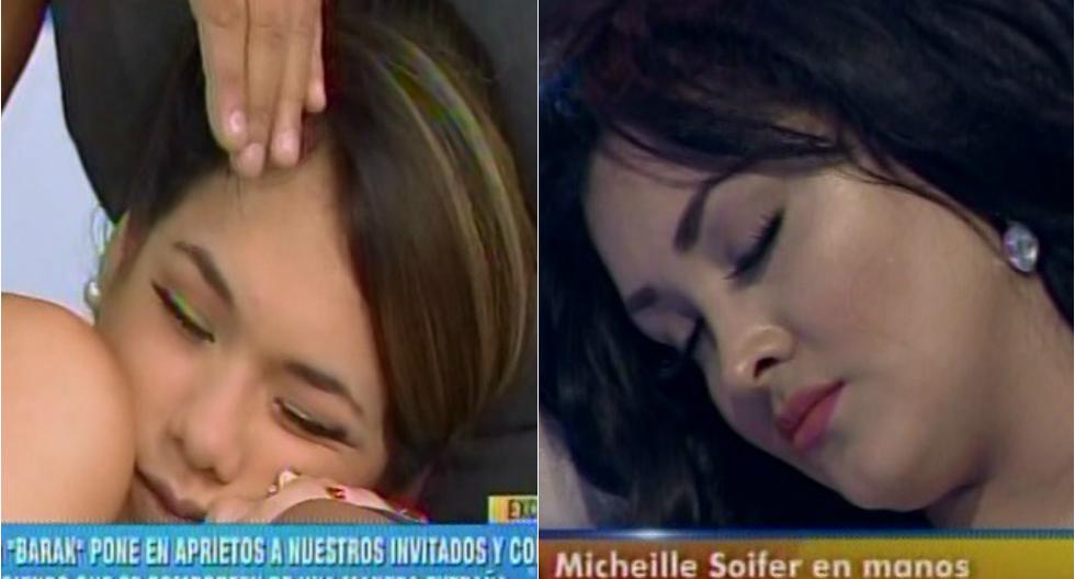 Jazmín Pinedo y Michelle Soifer fueron hipnotizadas y obligadas a hacer lo inimaginable. (Foto: Captura Latina/ América TV)