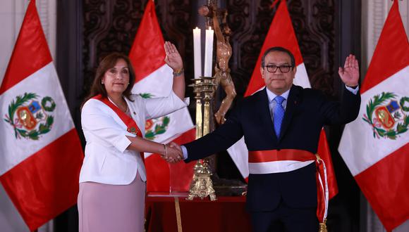 Dina Boluarte tomó juramento a Alberto Otárola como presidente del Consejo de Ministros (Foto: PCM)