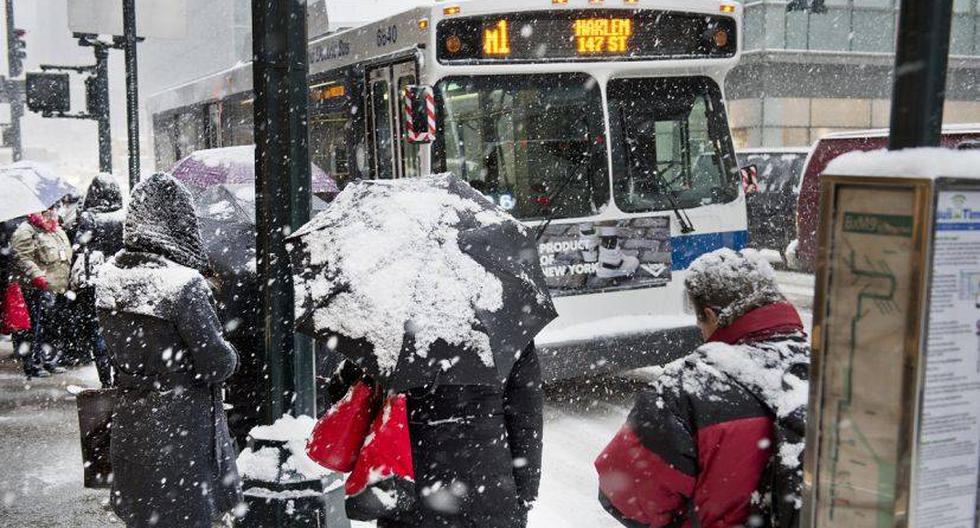La ciudad de Nueva York también se vio afectada por la tormenta de nieve. (Foto: MTAPhotos/Flickr)