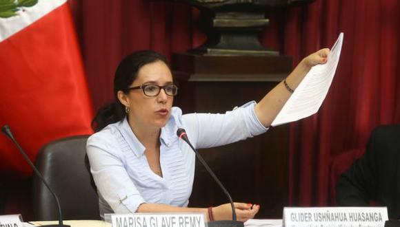 Legisladora Marisa Glave dijo que este caso implic&oacute; &ldquo;el montaje de una operaci&oacute;n&rdquo; en perjuicio de la Municipalidad de Lima. (Foto: Congreso)