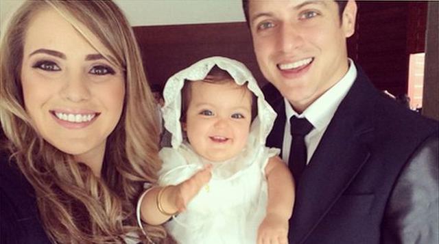Gino Pesaressi compartió fotos del bautizo de su hija Gia - 2