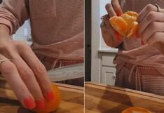 Sin necesidad de pelar: madre revela truco para sacar los gajos de las mandarinas