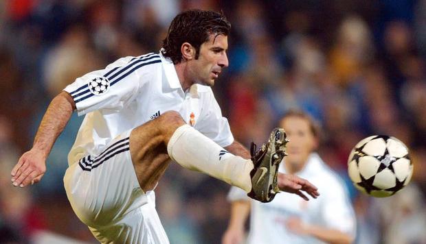 Luis Figo with the colors of Real Madrid (Photo: Getty Images)