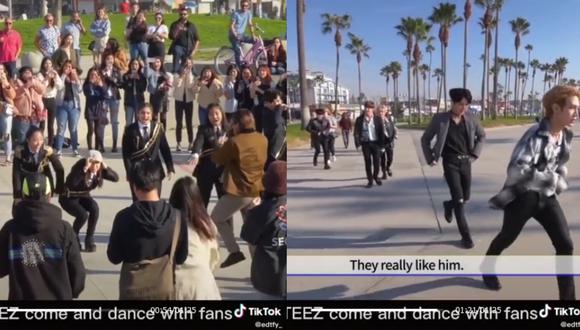Famoso grupo de K-Pop sorprende a sus fans que se reunieron para bailar sus canciones | VIDEO (Foto: TikTok/@edtfy_).
