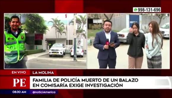 Exigen justicia para policía muerto en La Molina. (Foto: América Noticias)