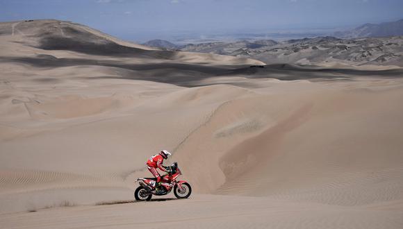 Dakar 2018: las motos peruanas finalizan la cuarta etapa. (Foto referencial: AFP)