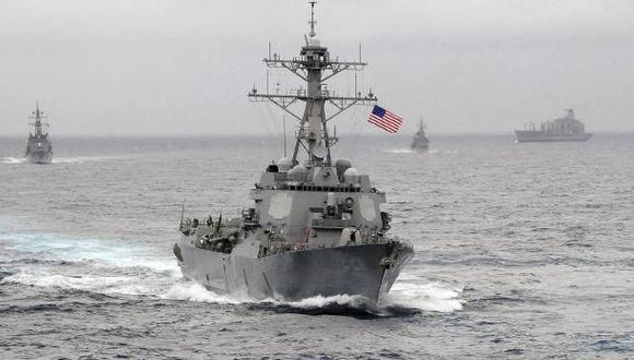 EE.UU. y Japón realizaron maniobras navales en el mar de China