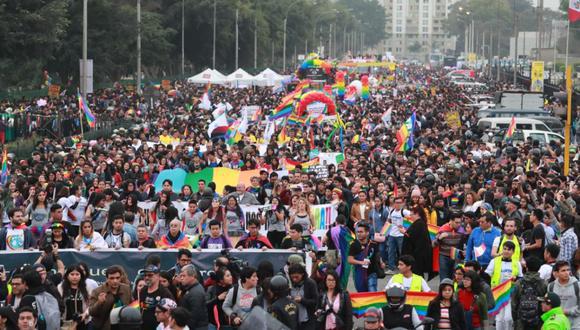 Se trata de la primera Marcha del Orgullo desde que se inició la pandemia del COVID-19 y la número 20 en la historia del Perú. (Foto: El Comercio)