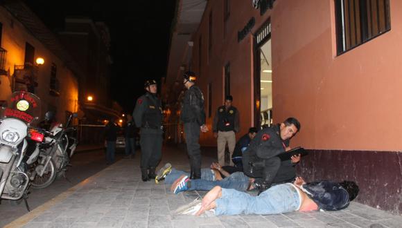 Capturan a siete delincuentes que intentaban robar en Ayacucho