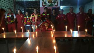 Bomberos de Tarapoto e Iquitos hicieron vigilias por fallecidos