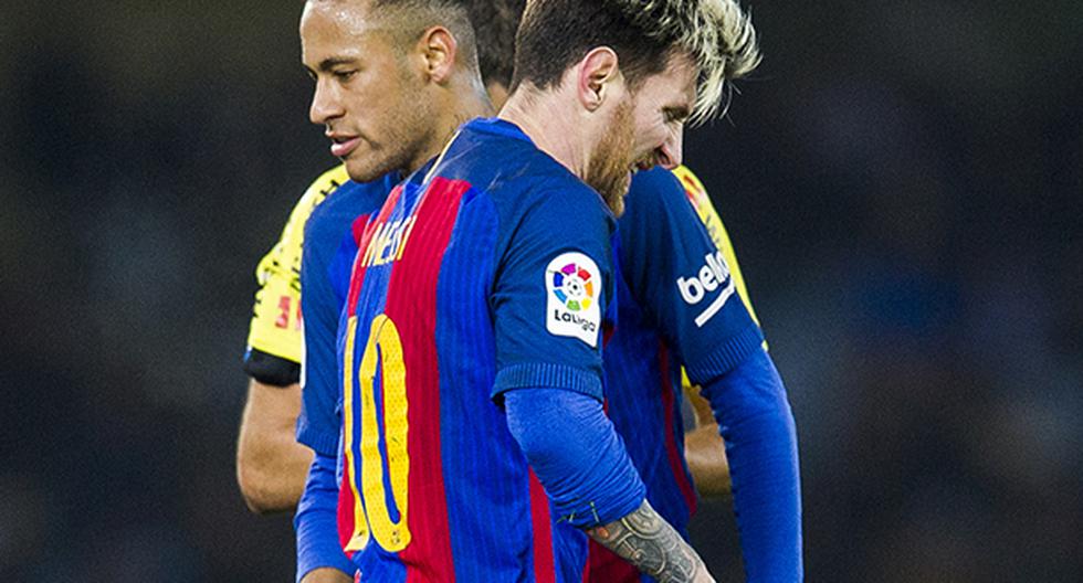 Neymar no tiene dudas en su candidato principal al Balón de Oro. El astro brasileño del FC Barcelona quiere que lo gane su compañero Lionel Messi. (Foto: Getty Images)
