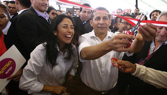 Seg&uacute;n Nadine Heredia, su esposo Ollanta Humala es el l&iacute;der. &quot;Es el hombre de las plazas&quot;, afirm&oacute;. (Foto: Alessandro Curarrino / Archivo El Comercio)
