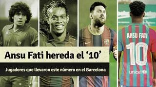 Al igual que Ansu Fati, repasa quienes llevaron el ‘10’ en la historia del Barcelona