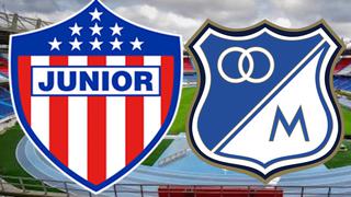 Horario y canal TV del partido, Junior vs. Millonarios; EN VIVO | Liga BetPlay, EN DIRECTO