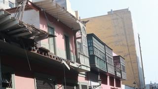 Unos 70 balcones del Centro Histórico de Lima están en riesgo