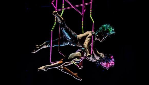 Escena de "Sép7imo día", espectáculo del Cirque du Soleil inspirado en Soda Stereo. (Foto: Difusión/ One Entertainment)