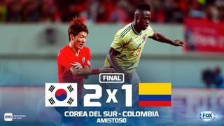 Colombia cayó 2-1 ante Corea del Sur en cotejo el amistoso por fecha FIFA