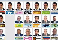 Un tarjetón electoral a la medida de Maduro: 13 veces aparece su cara en la cédula de votación