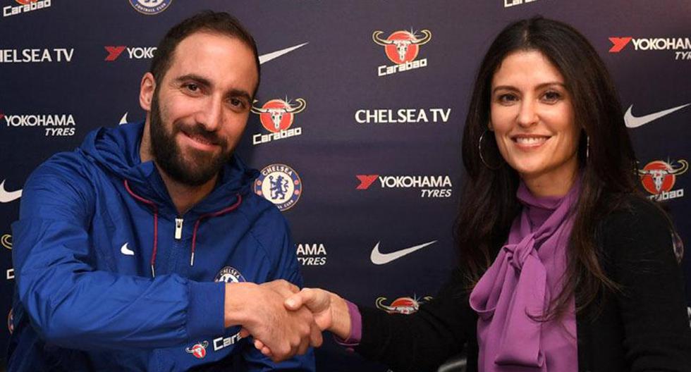 Gonzalo Higuaín firmó por Chelsea hasta fin de temporada. (Foto: Twitter Chelsea)