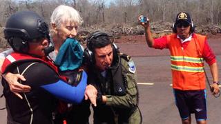Ecuador rescata a turista de 81 años que se perdió en isla